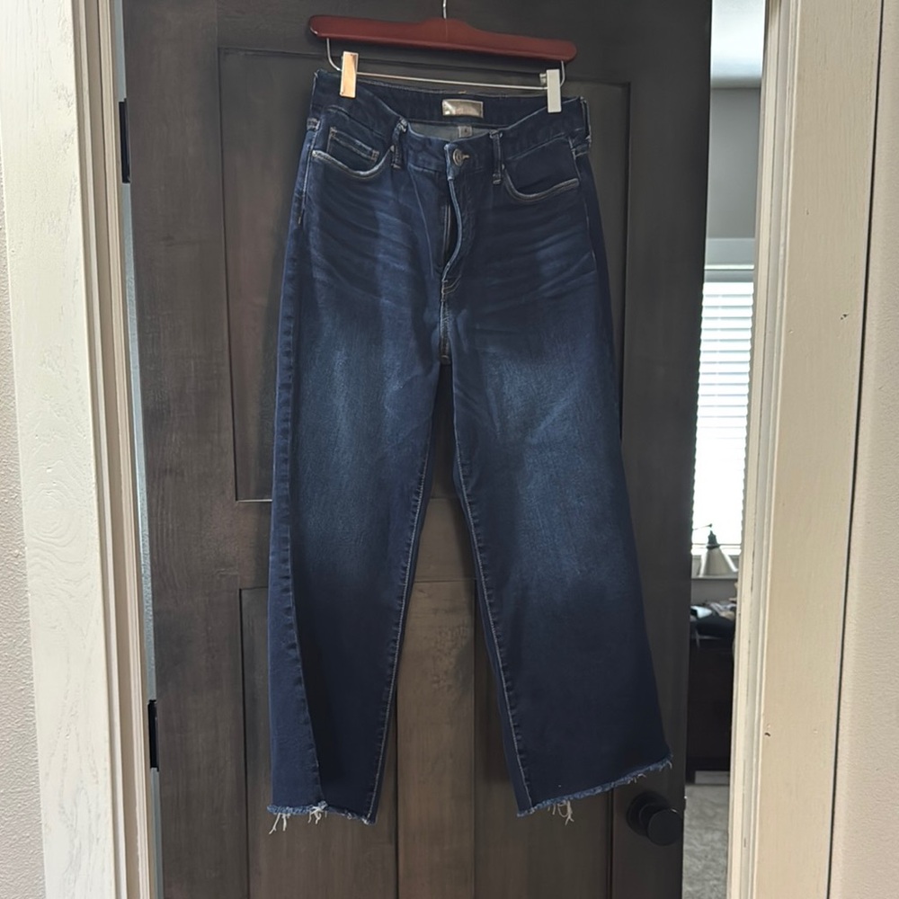 KUT Meg Fab Ab Wide Leg Cropped Jeans